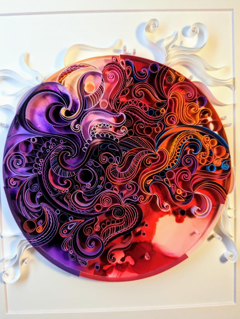 Alcohol Ink, Swirly Whirly. 11X14, $500