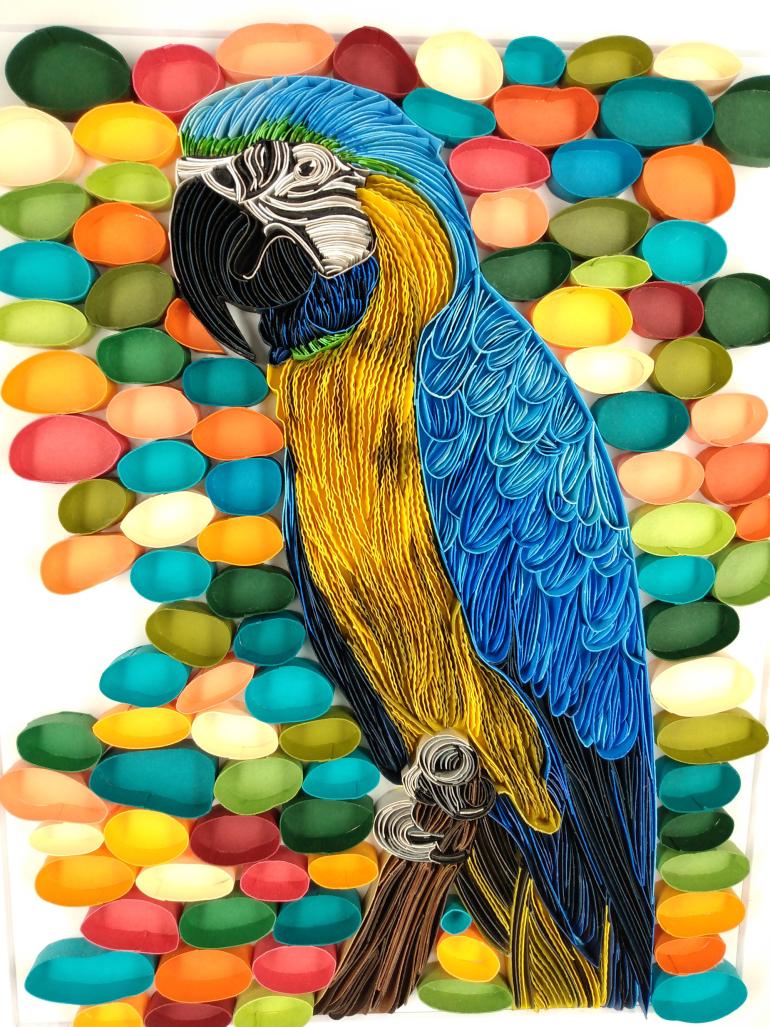 Blue and Gold Macaw, 11X14, $450