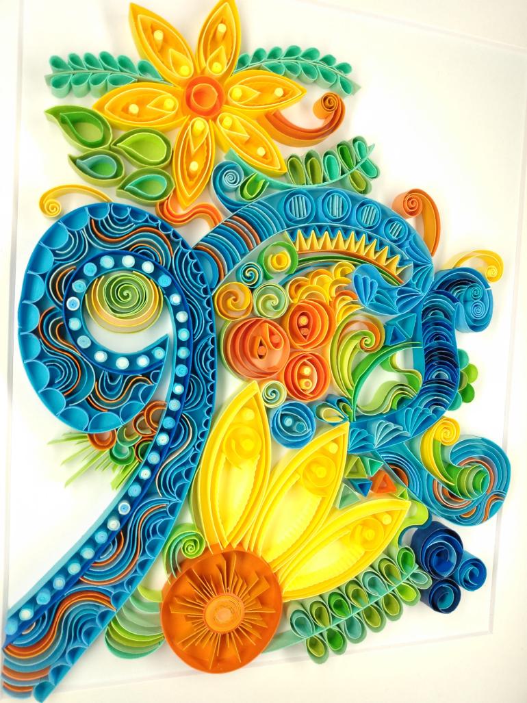 Flower Zentangle, 11X14, $420