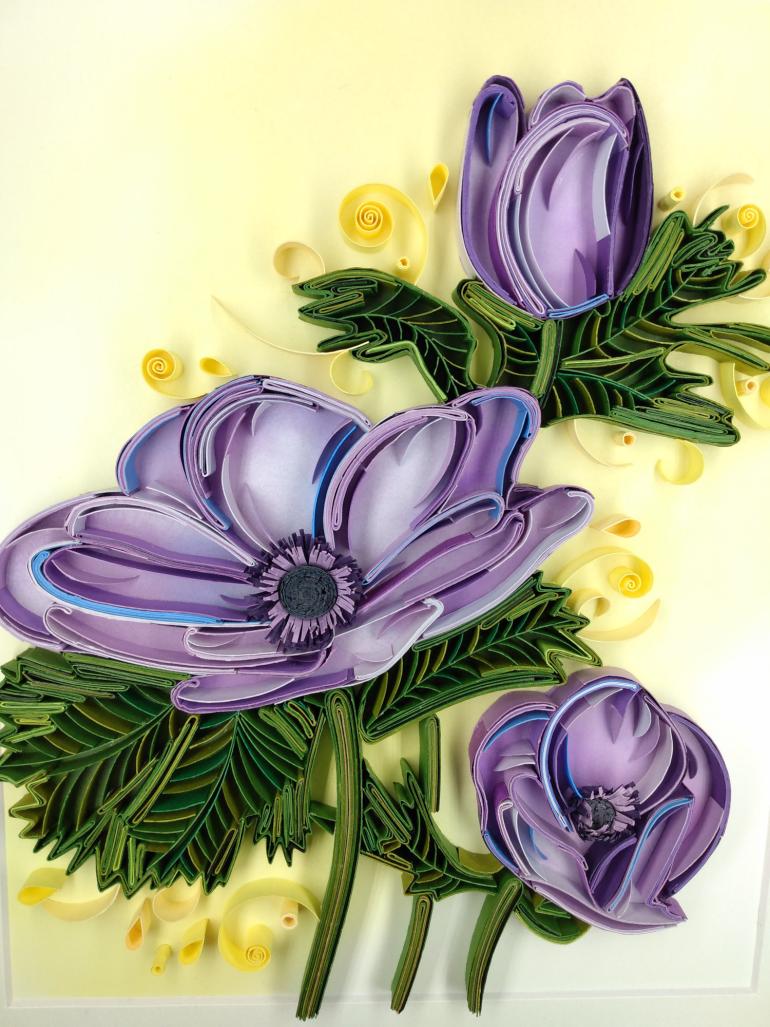 Purple poppies, 11X14, $290